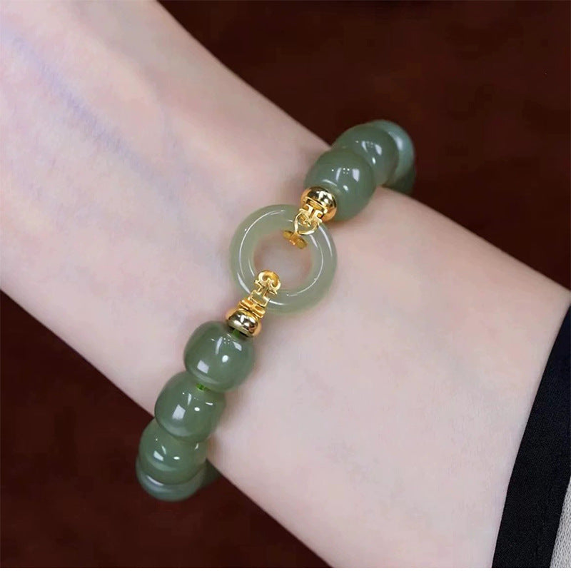 Shi Peace Buckle Jade Light Luxury Bracelets