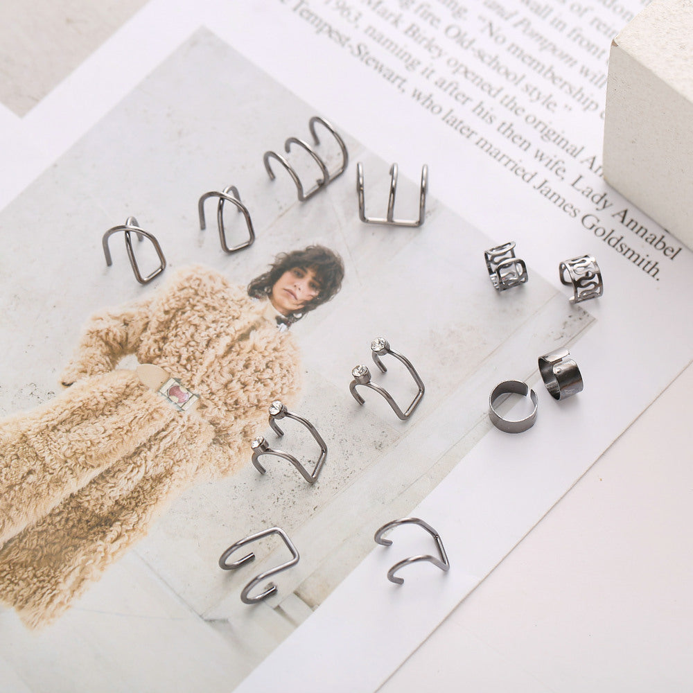 Women's Simple Fashion Elegant Earless Beautiful Circle Ear Clip