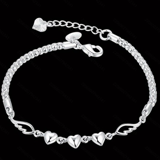 Fashion Popular Heart Love Angel Wings Twist Twisted Bracelet