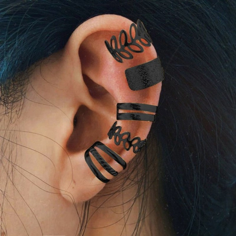 Sweet Cool Personality Hollow Leaves Type Ear Clip
