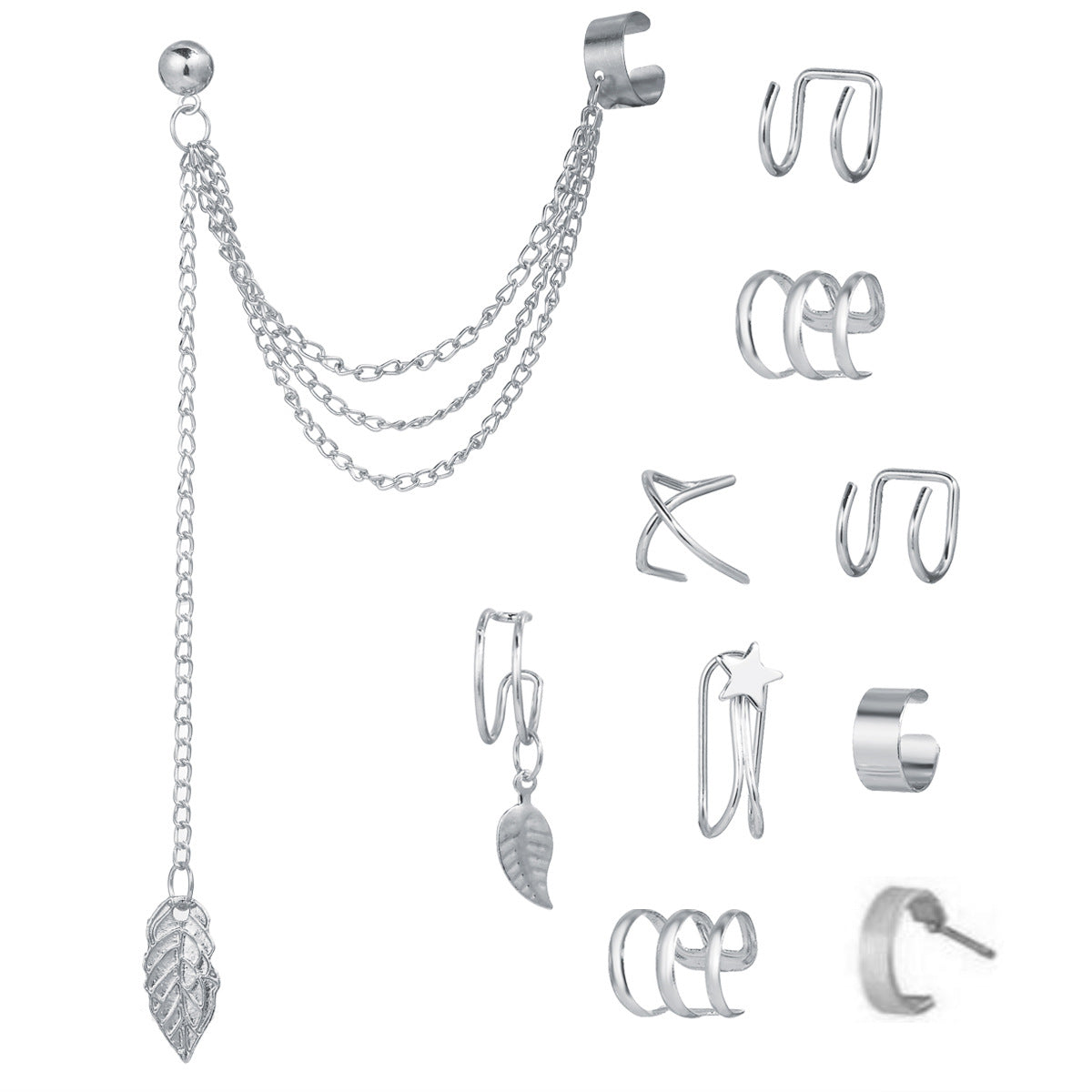 Women's Simple Fashion Elegant Earless Beautiful Circle Ear Clip