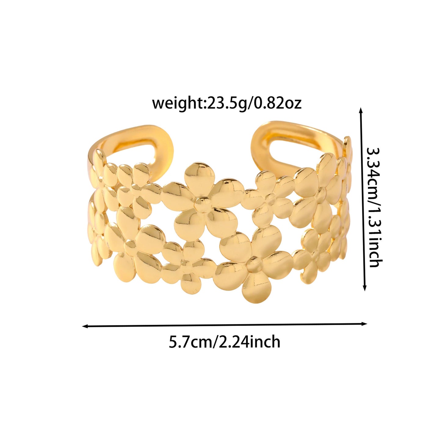 Women's Stainless Steel Open Adjustable Affordable Luxury Fashion Bracelets