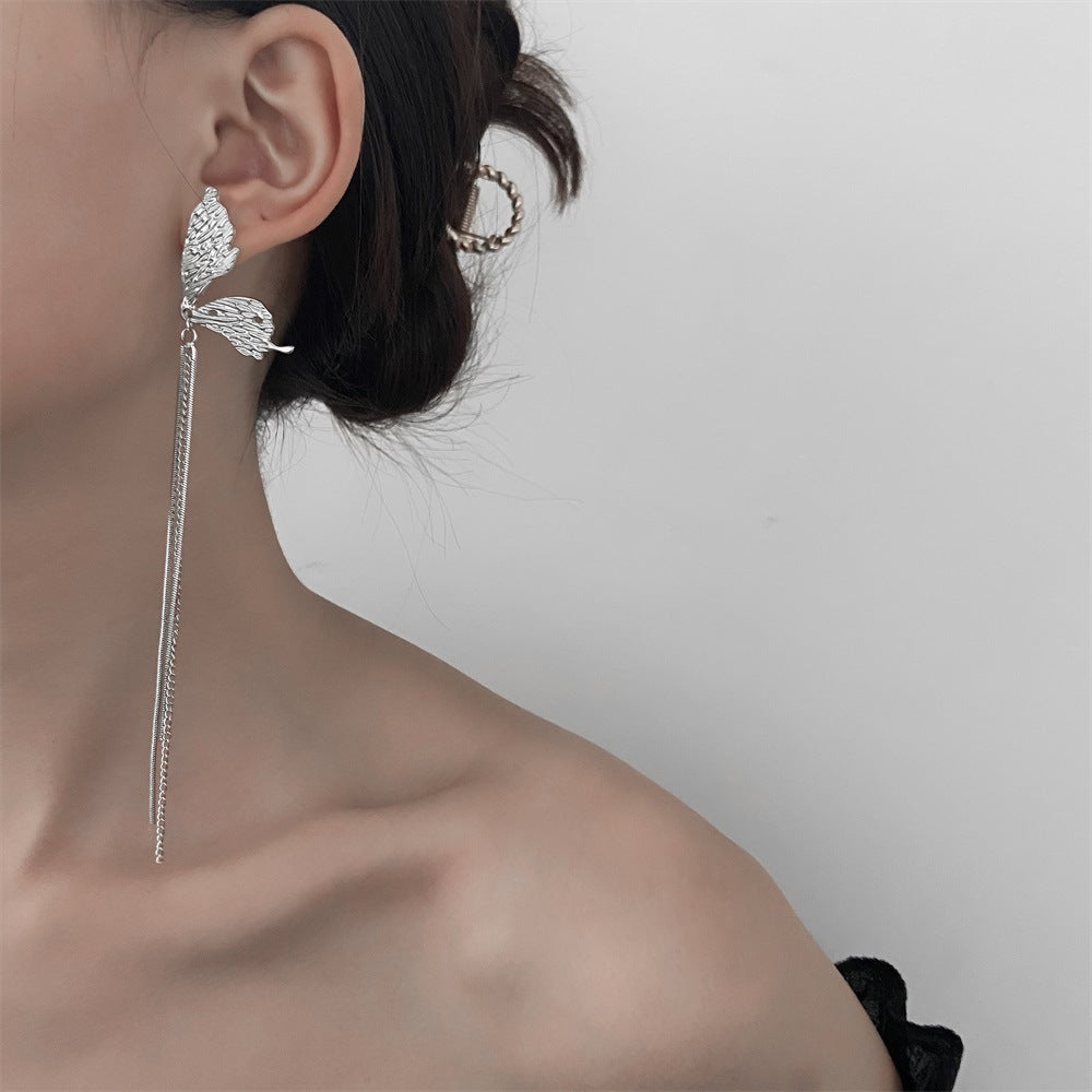 Women's Long Fringe Fashionable High-grade Design Sense Exaggerating Unique Earrings