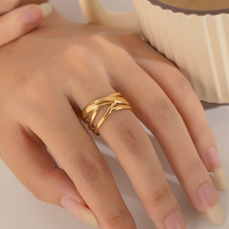 Women's Personality Vintage Ethnic Style Plated Love Ring