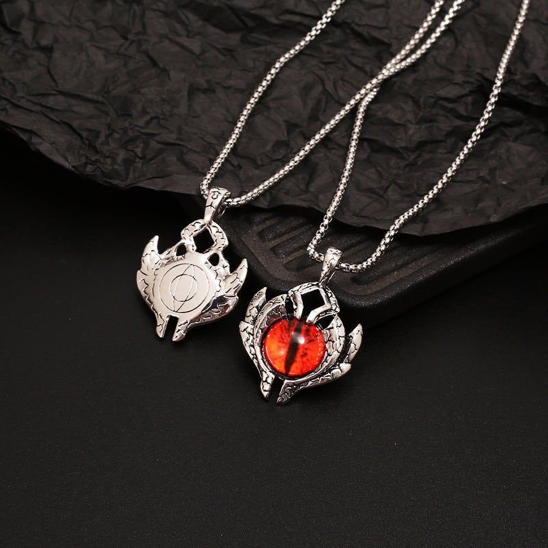 Men's Retro Devil's Eye Exaggerated Hip Hop Necklaces