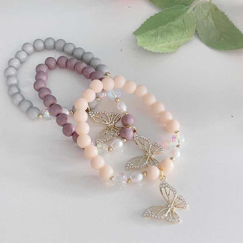 Bracelets arbre de vie simples à la mode papillon pour femmes