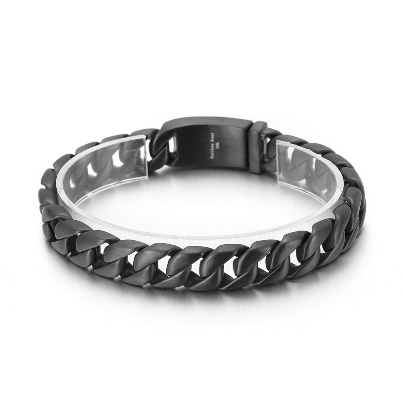 Bracelets de mode simples en acier titane de style coréen pour hommes