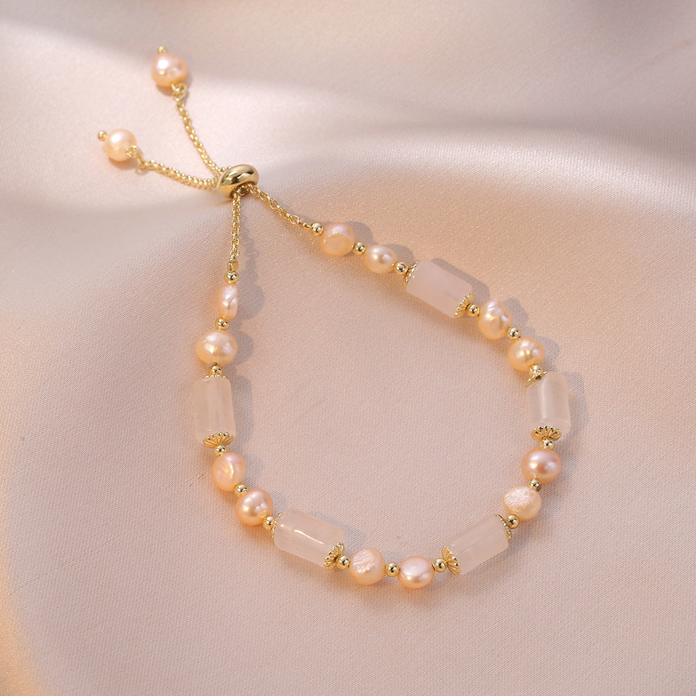 Women's Freshwater Pearl Advanced Adjustable Simple And Bracelets