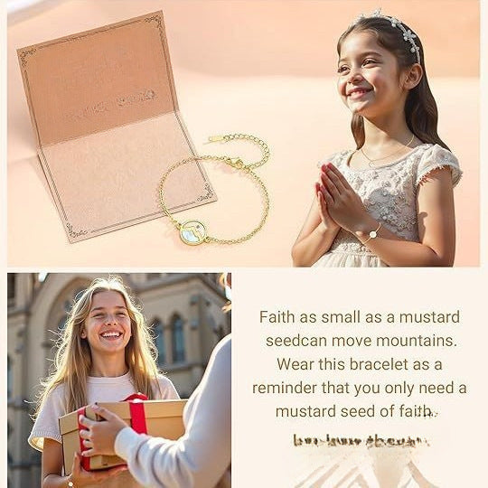 Women's & Men's Gold Vegetable Seed Stainless Steel Gold-plated Easter Gift Bracelet