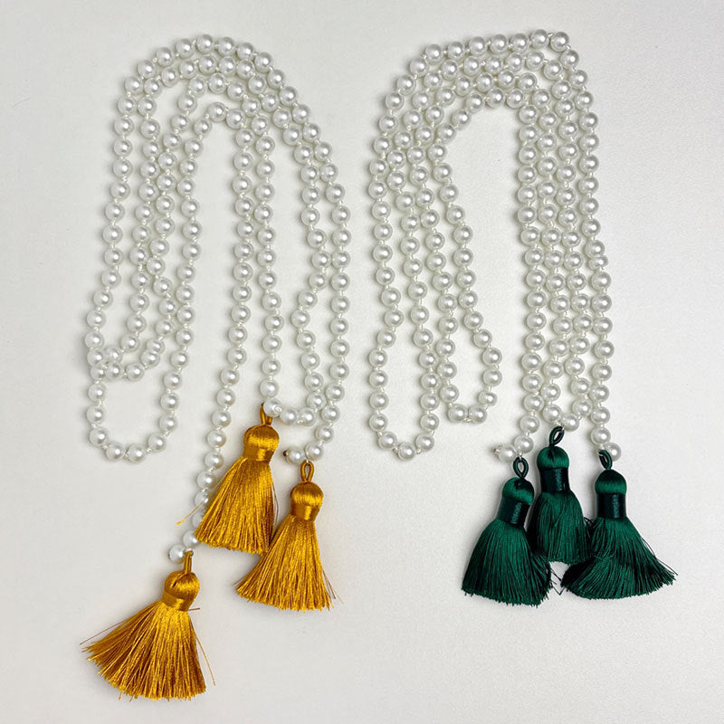 Wheat High Sense Retro National Style Long Classic Beaded Necklace