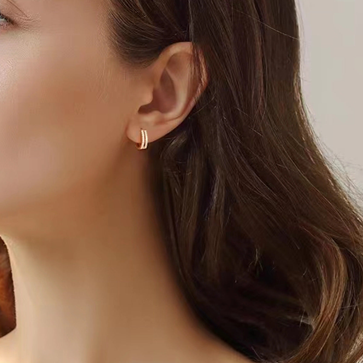 Women's Hollow For Niche Design Exquisite Circle Ear Buckle