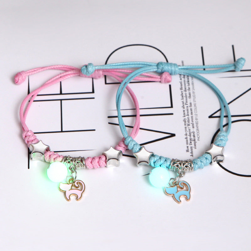 Cute Heart Girlfriends Two Korean Style Bracelets