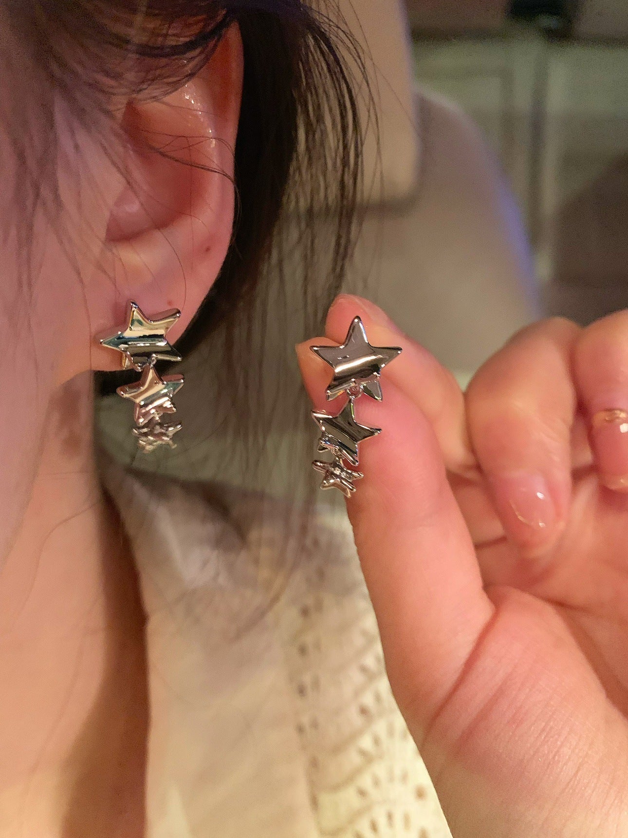 Elements Frosty Style Female Temperament To Make Round Earrings