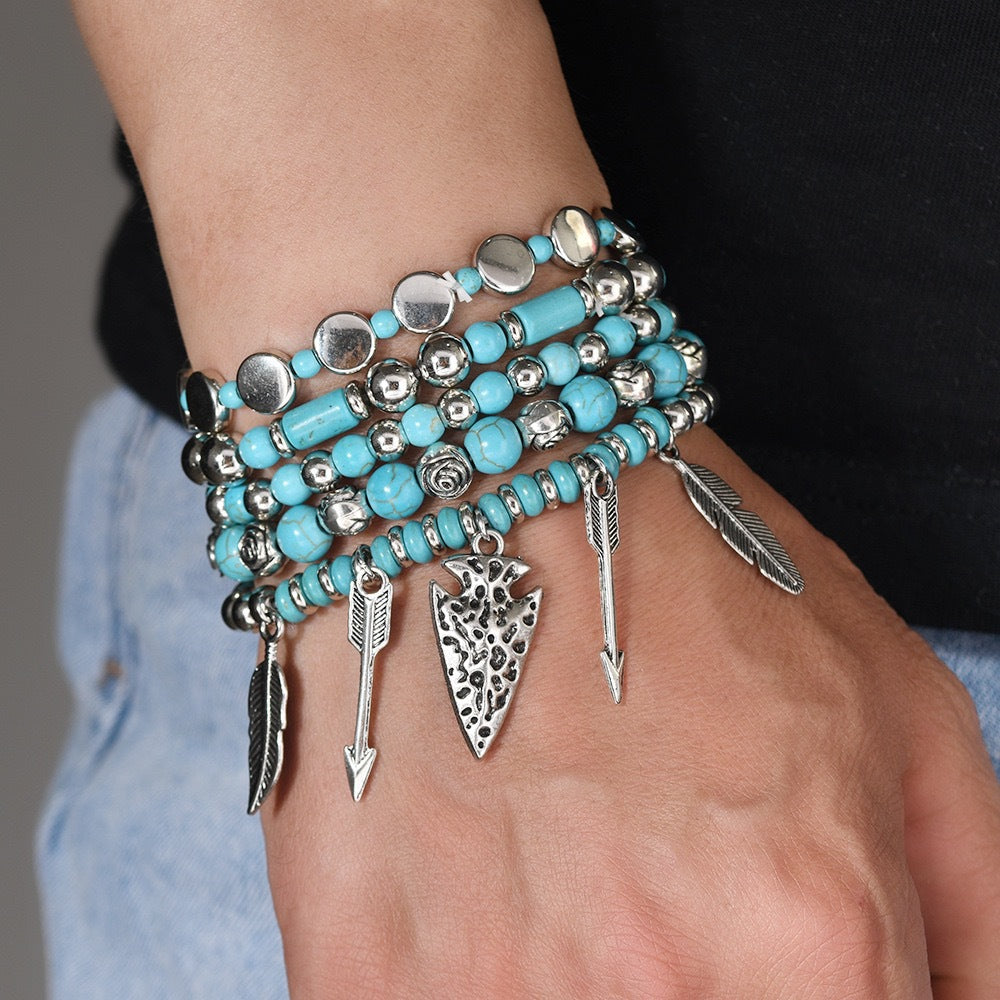 Natural Stone Crystal Personality Fashion Commuter Bracelets