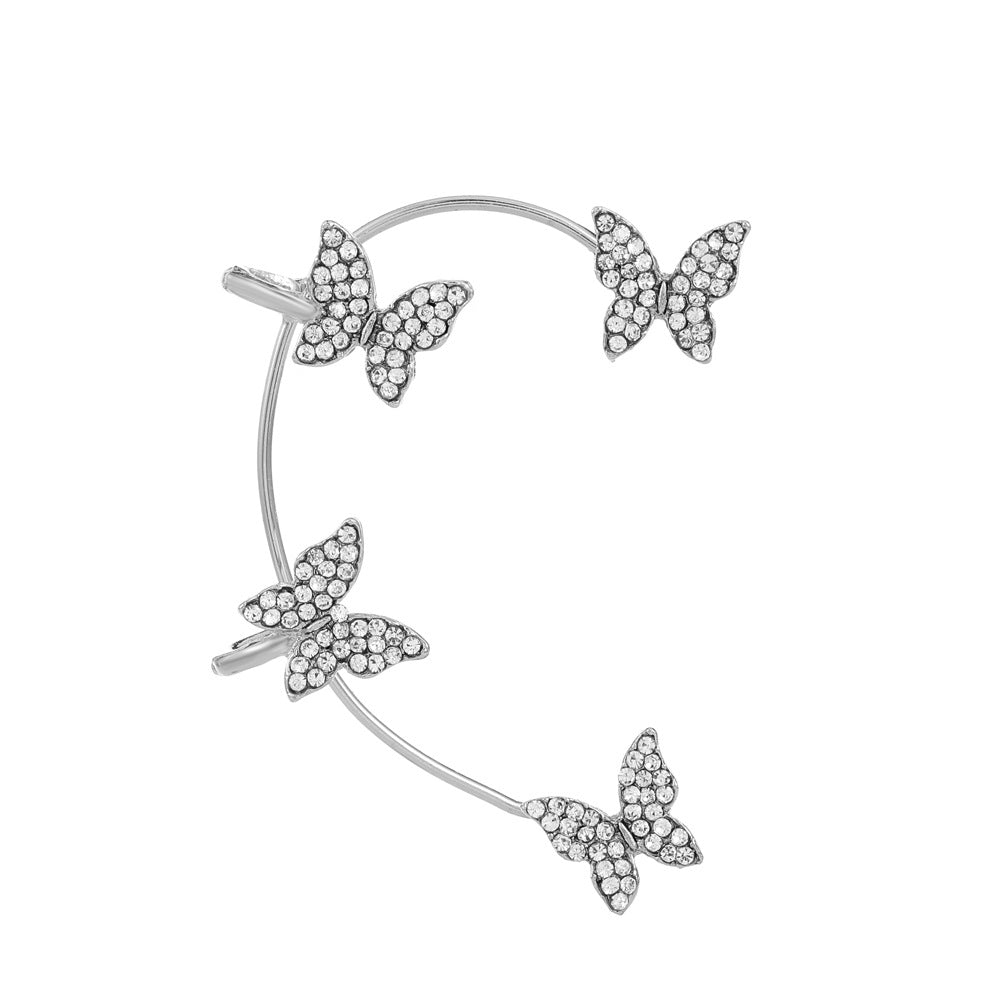 Women's Fairy Mori Style Diamond Butterfly Fashion Ear Clip