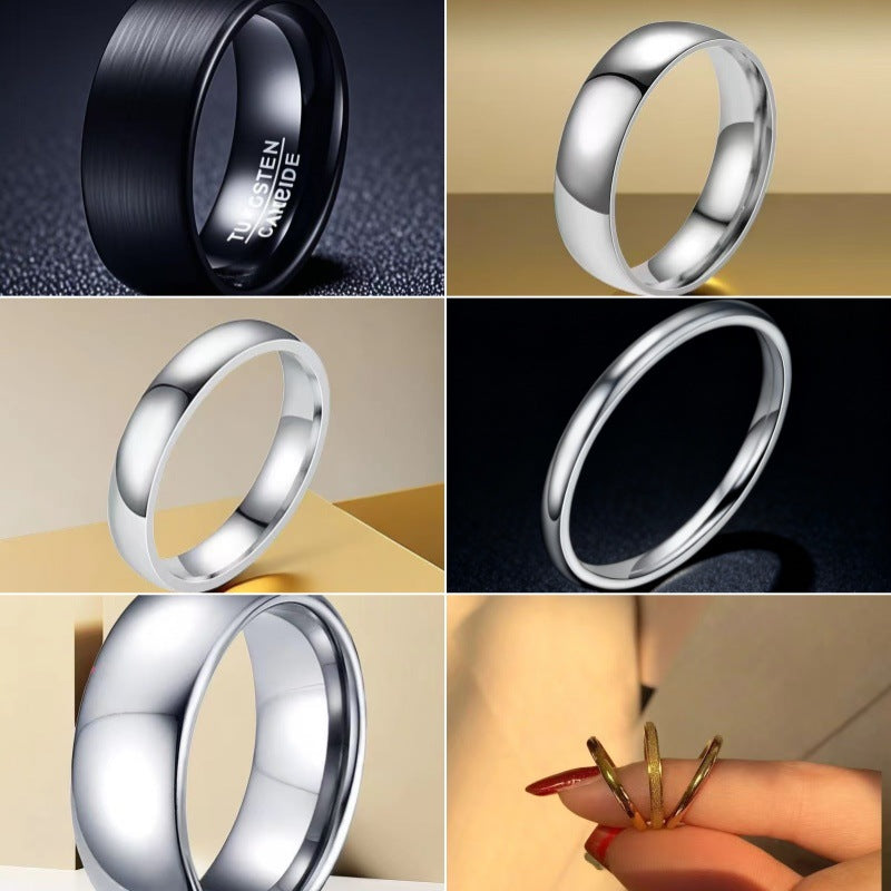 Stainless Steel Simple Light Body Titanium Ring