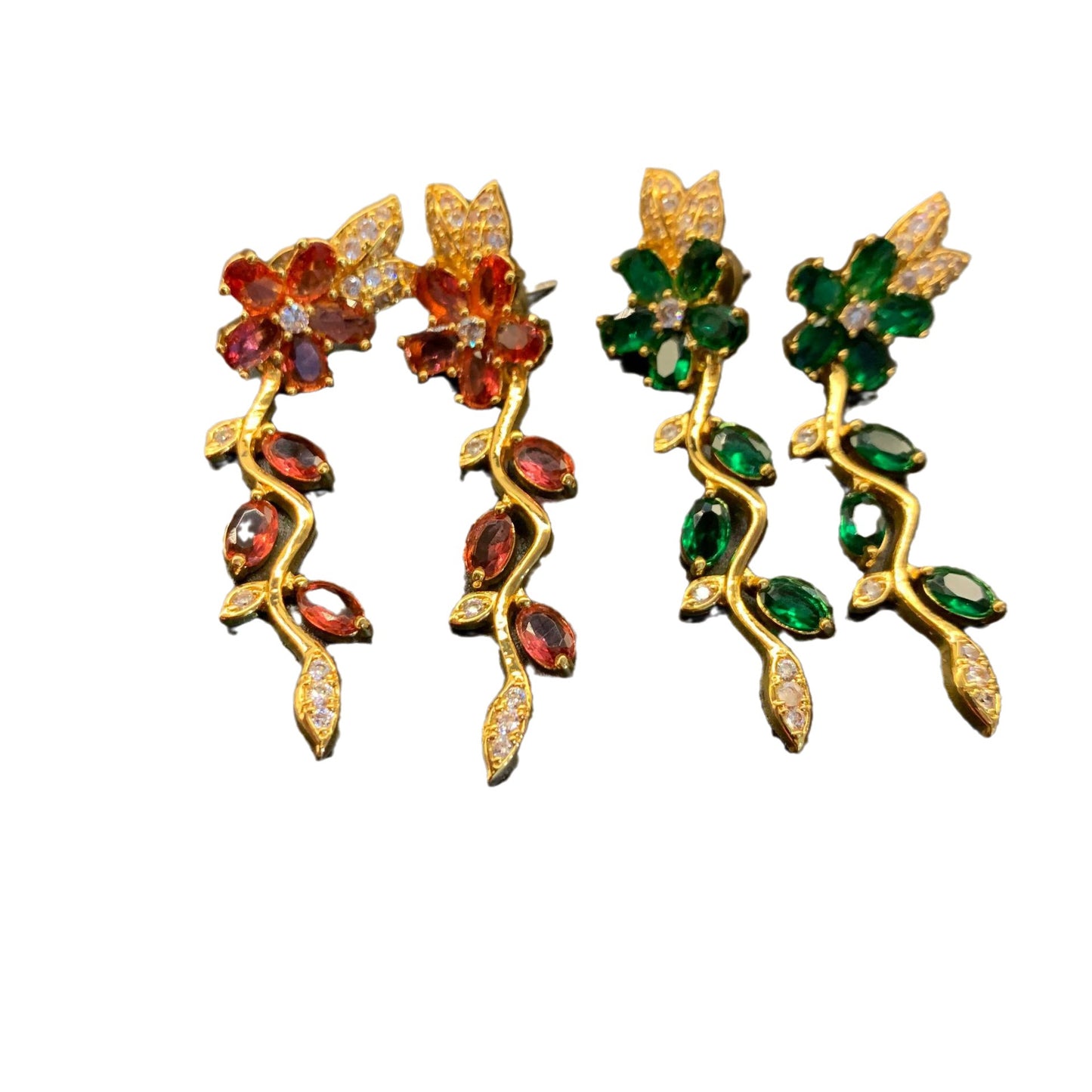 Niche d'aiguille fleurs colorées modélisation boucles d'oreilles colorées