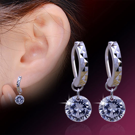 Zircon Loose Diamond Temperament Version Personality Siering Earrings