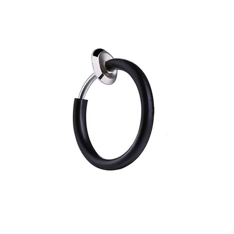 Unisex Pseudo Elastic Clip-on Round Spring Earrings