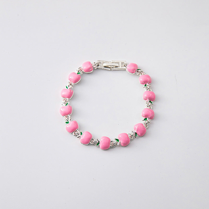 Fruit Apple Creative Personality Drop Oil Bracelets