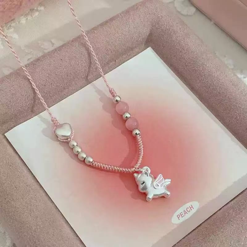 Children's Unicorn Cute Clavicle Chain Chinese Zodiac Horse Birthday Necklace