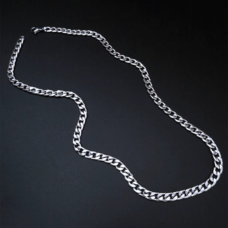 Women's & Men's & Stainless Steel Simple Trendy Titanium No Fading For Necklaces