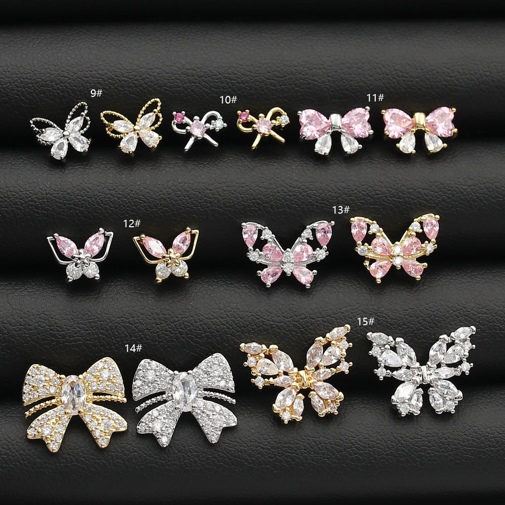 Heart-shaped Zircon Ear Bone Korean Style Light Luxury Titanium Steel Stud Earrings