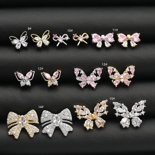 Heart-shaped Zircon Ear Bone Korean Style Light Luxury Titanium Steel Stud Earrings