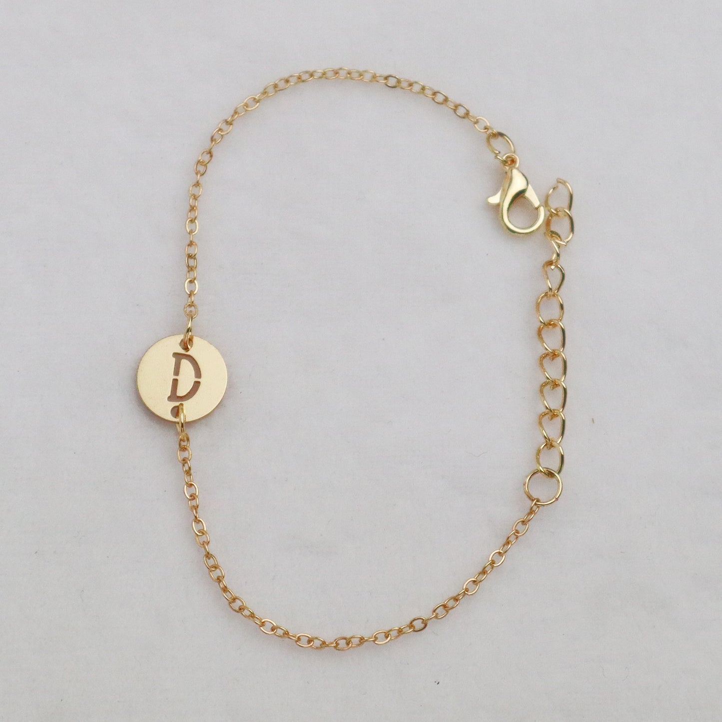 Women's Hollow Circle Letter Name Jewelry Trend Bracelets