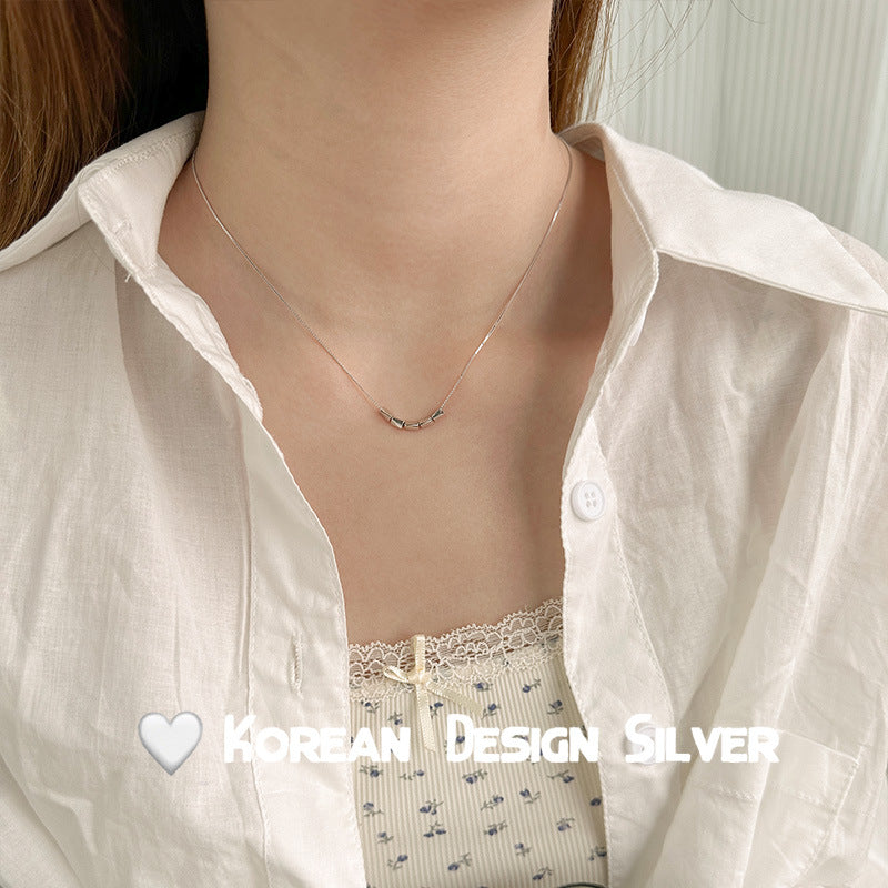 Small Pieces Of Female Summer Niche Light Luxury Lucky Beads Necklace