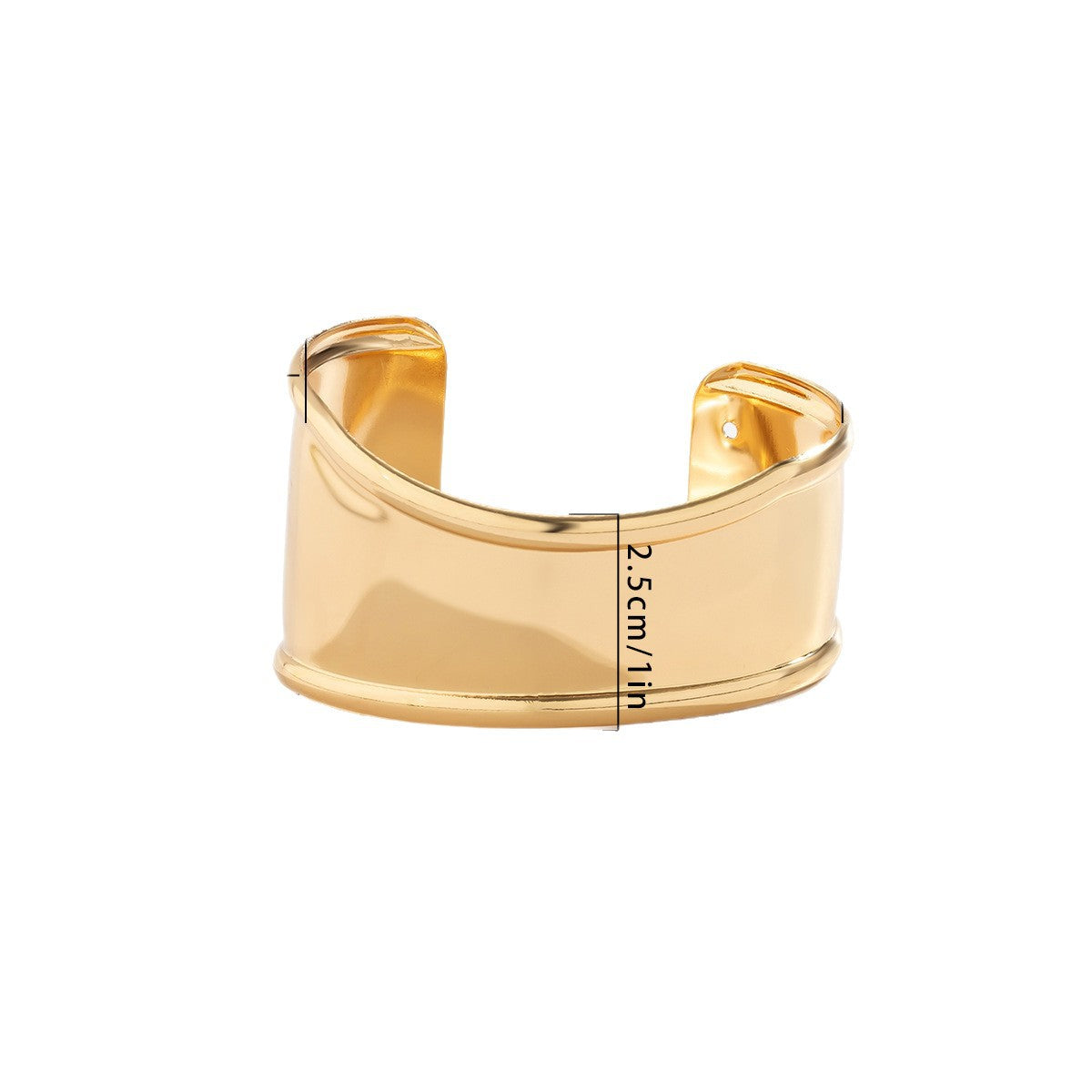 Hip Hop Style Simple Glossy Irregular Female Personality Metal Bracelet