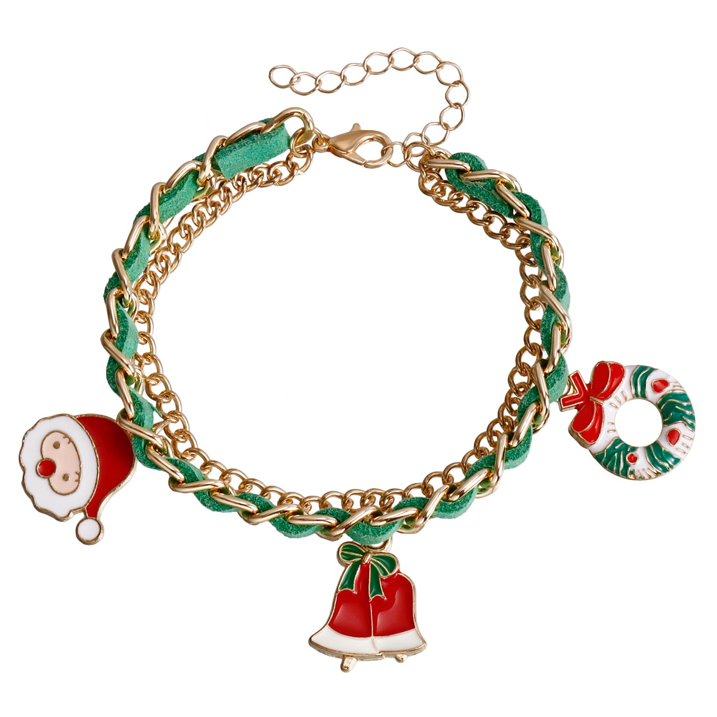 Veet Santa Claus Pendant Female Christmas Bracelets