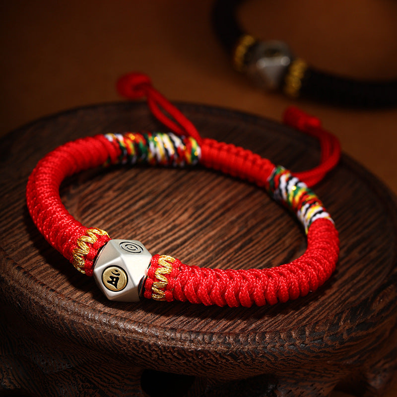 Men's Woven Jin Gang Knot Size Carrying Bracelets