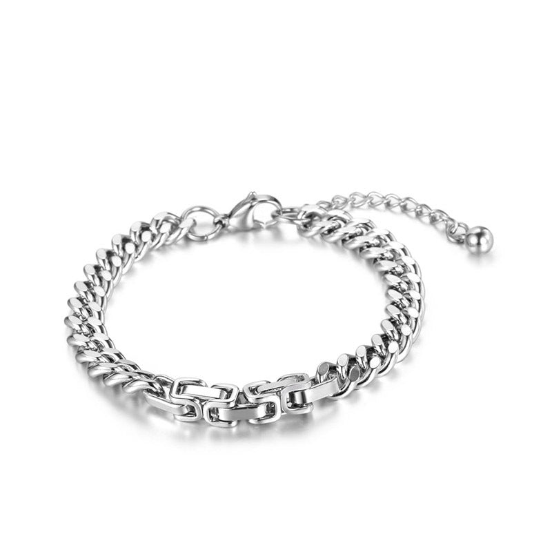 Men's Titanium Steel Personalized Simple Punk Domineering Bracelets