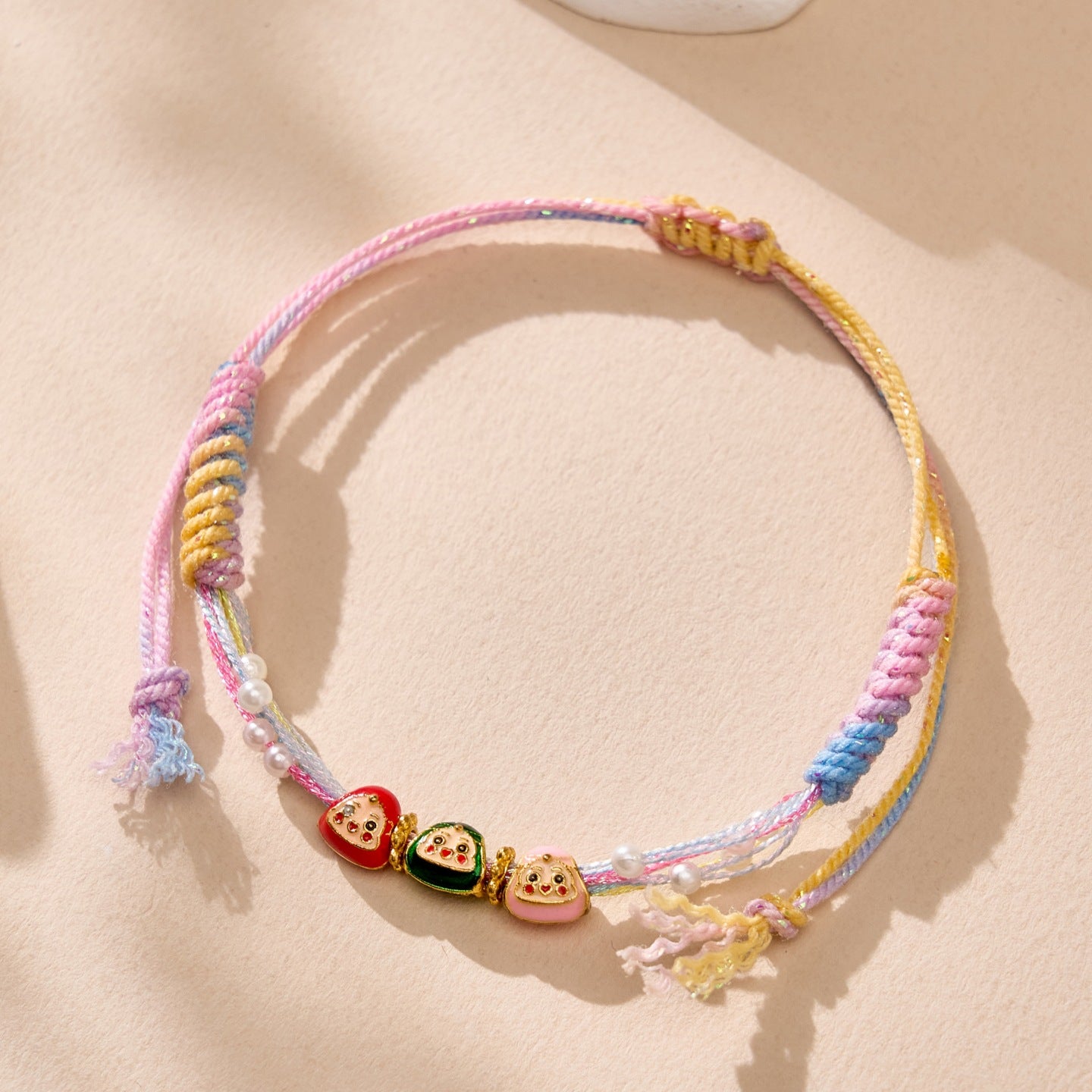 Children's Colorful Rope Treasure Small Carrying Strap Bracelets