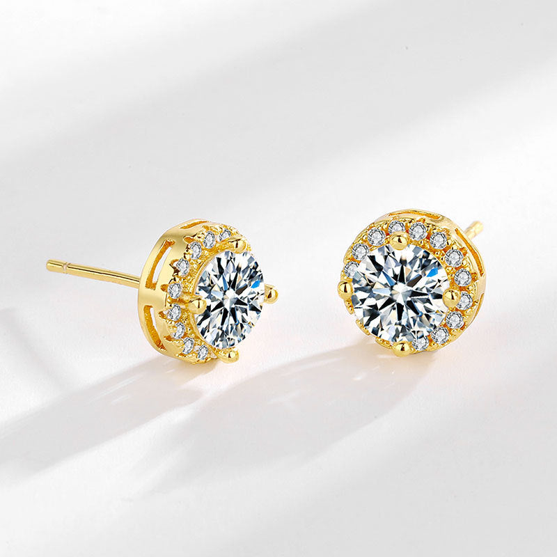 Women's Diamond Small Ear Simple Niche Design Earrings