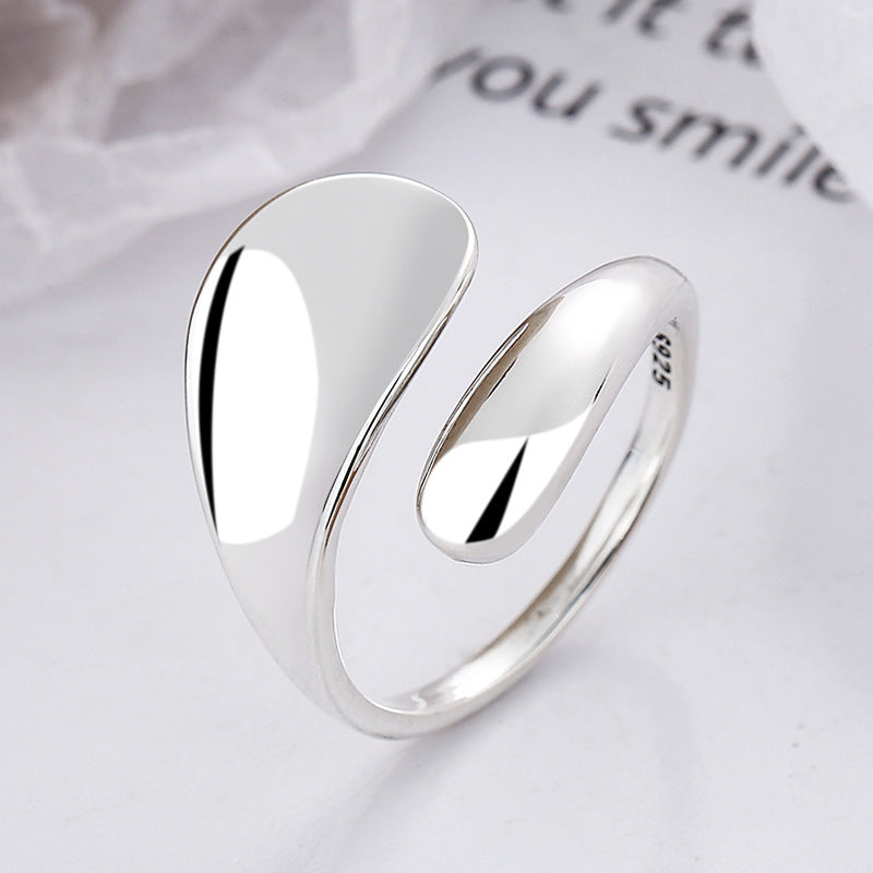 Cold Style Simple Glossy Irregular Shape Rings