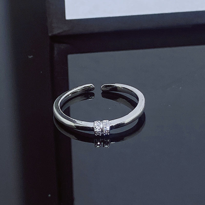 Simple Design Fashion Small Open Female Personalized Cold Style Rings