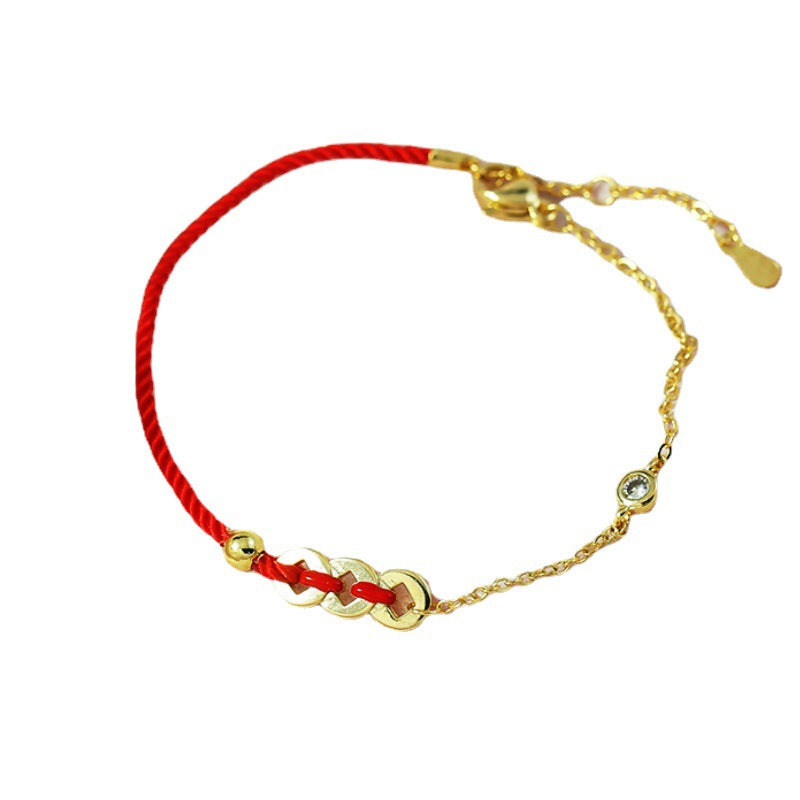 Bracelets de sangle de transport de vie en corde rouge