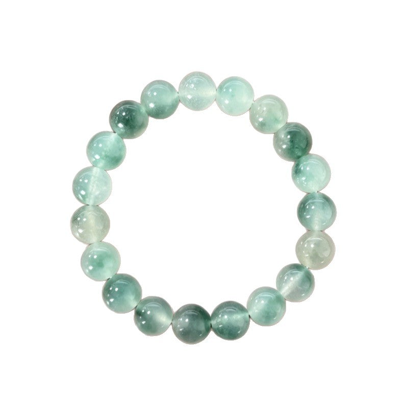 Blue White Jade Water Grass Crystal Bracelet