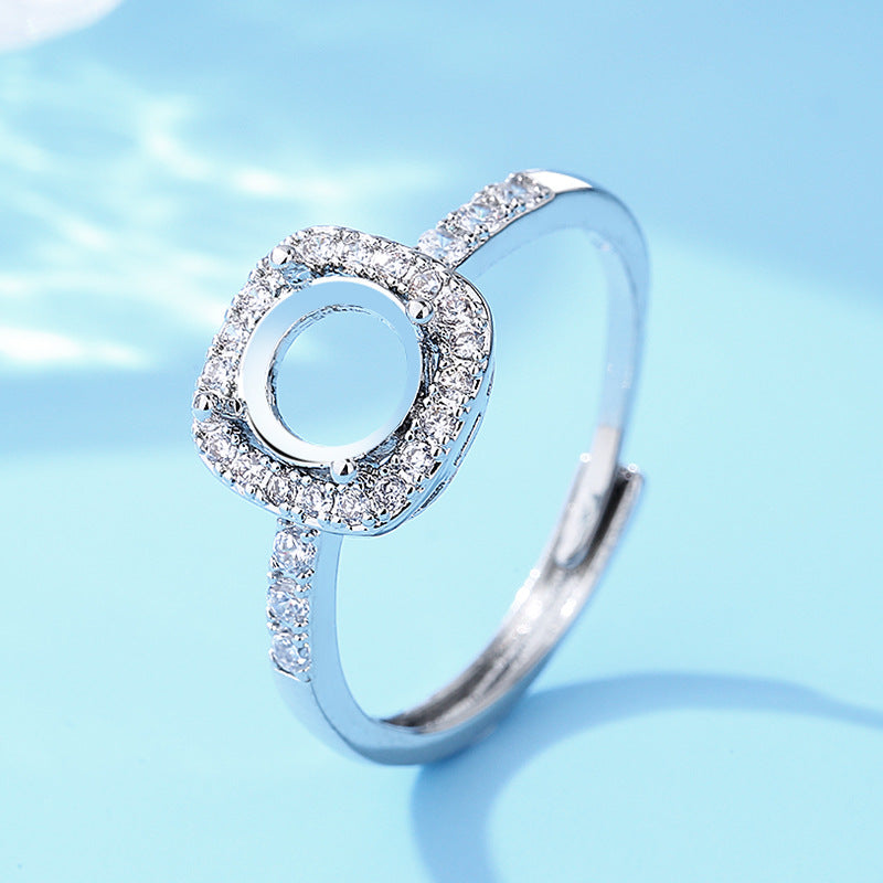 Women's Open Setting Empty Holder Inset More Sizes Imitation Rings
