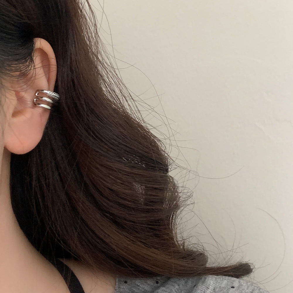Personalized Zircon Summer Versatile High-grade Unique Light Ear Clip