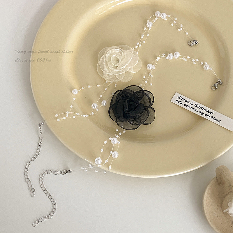 Mori Style Pearl Neck Niche Design Super Temperament Necklace