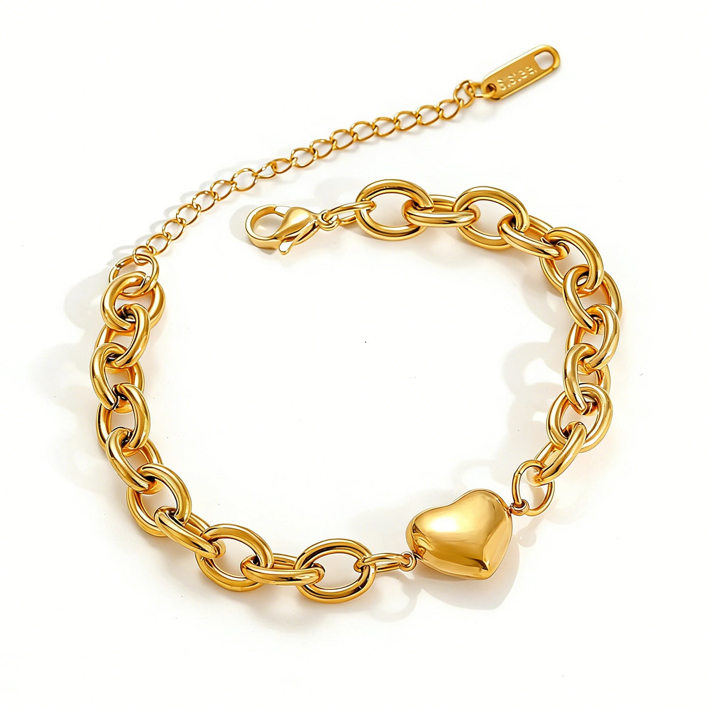 Women's Heart-shaped Titanium Steel Versatile Style Fashion Bracelet