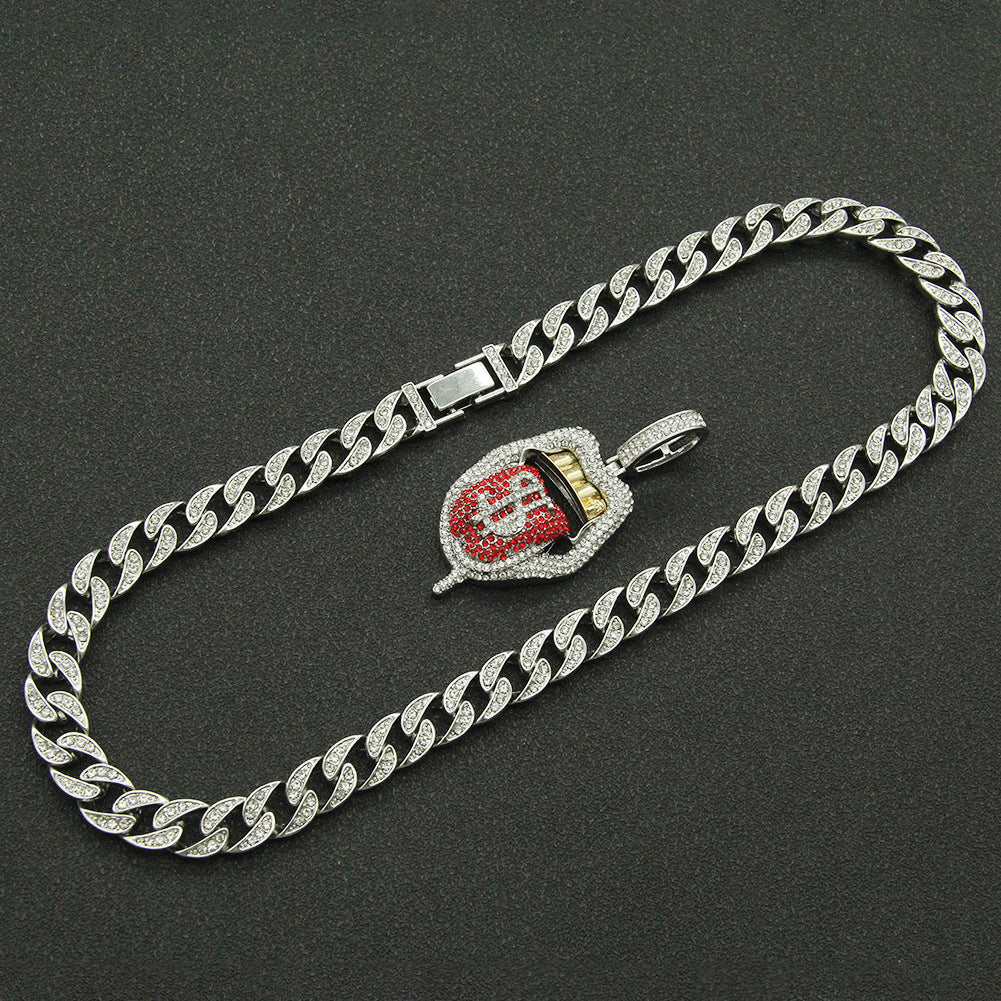 Hop Rap Decoration Full Diamond Three-dimensional Necklaces