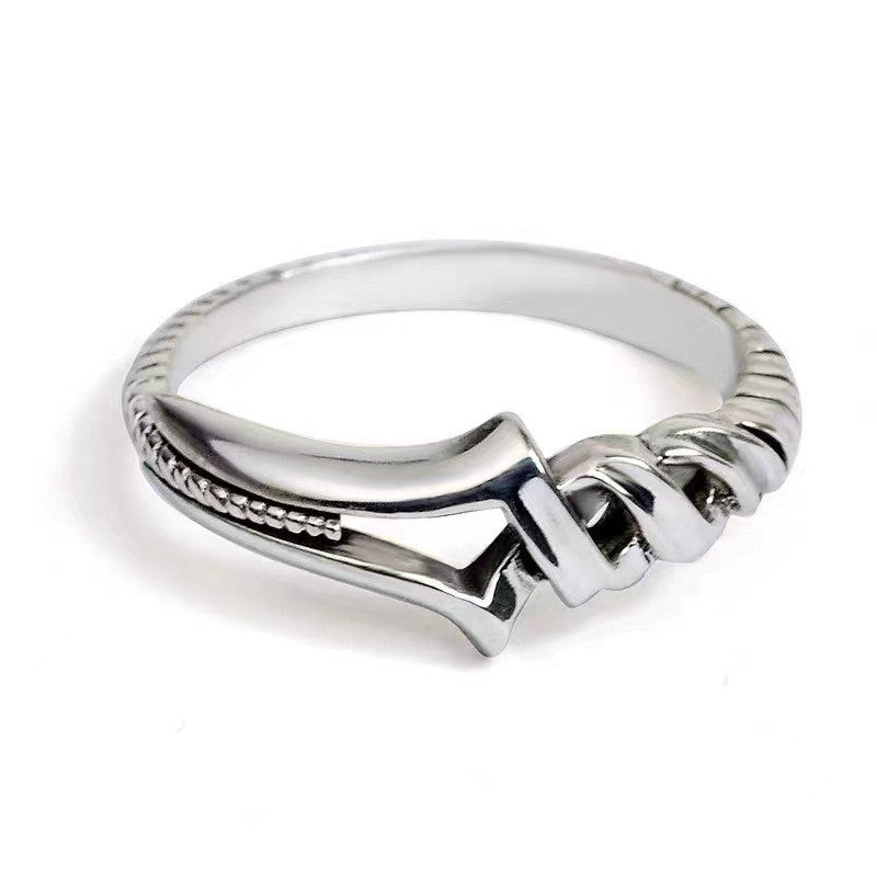 Men's Fashionable Personality Hipster Sword Adjustable Domineering Opening Single Little Ring