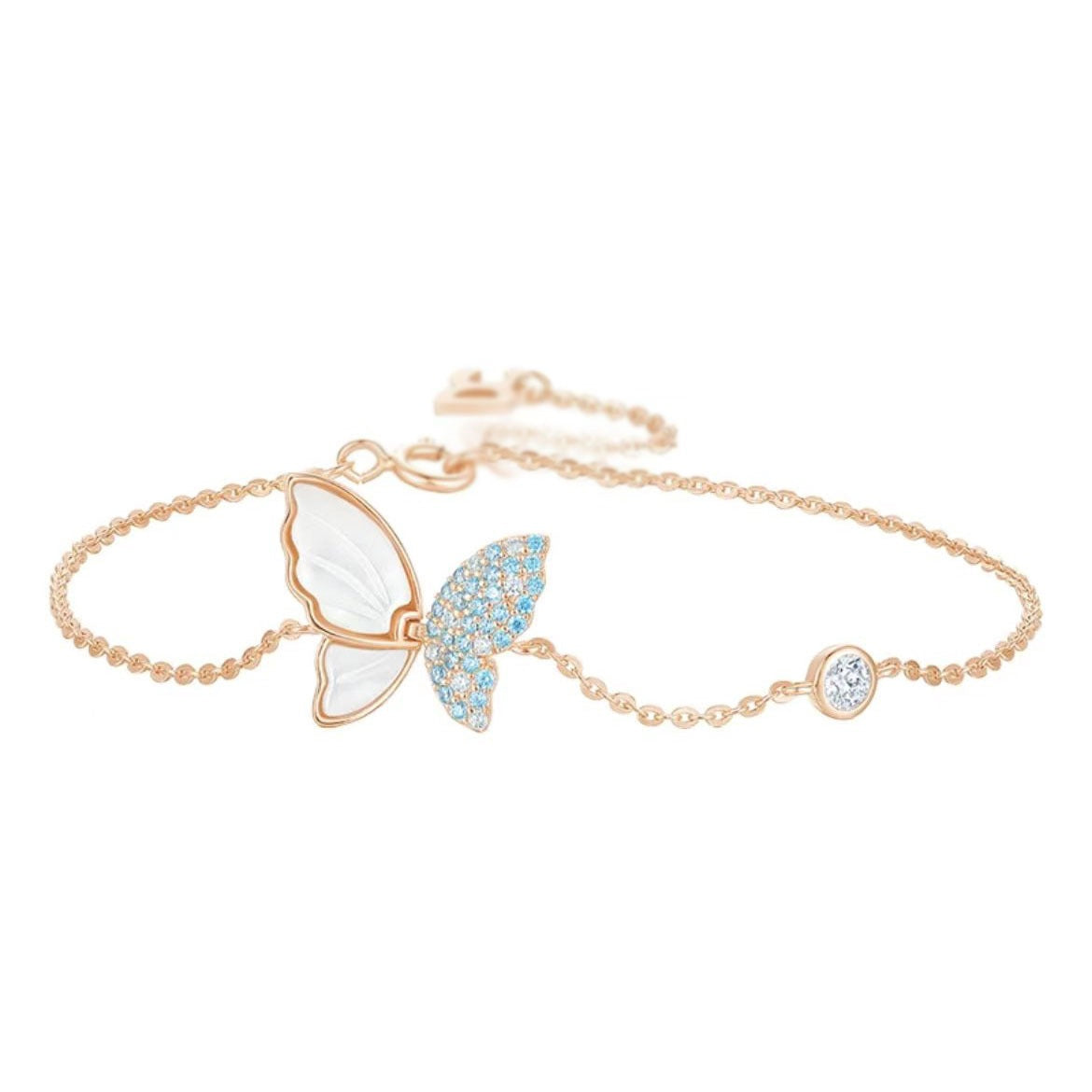 Sier Fritillaire Papillon Femme Été Léger Luxe Minorité Bracelets