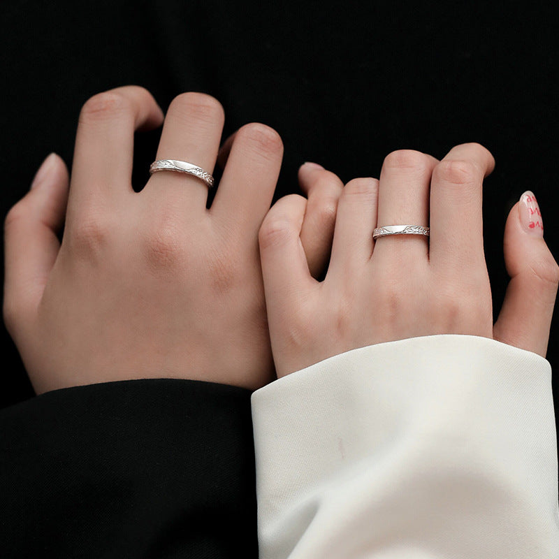 Women's & Men's Glacier Couple Female Simple Niche Index Finger High Sense Ring