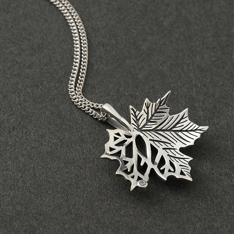 Women's & Men's & Maple Leaf Trendy Unique High Street Ornament Necklaces