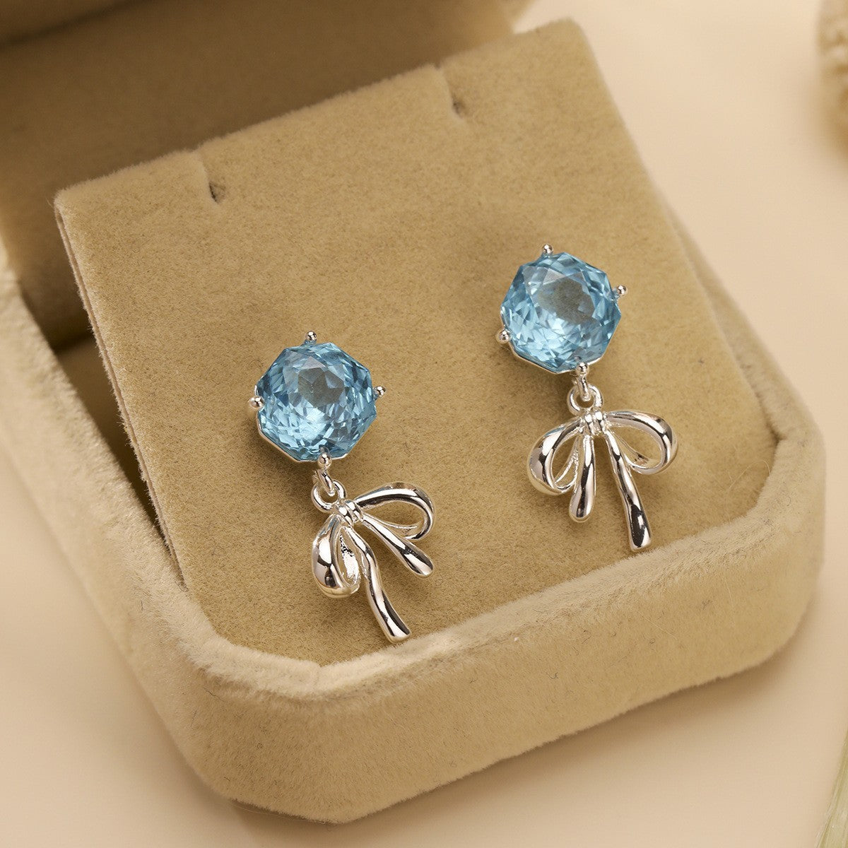 Pearl Colorful Zircon Female Fresh Temperament Stud Earrings
